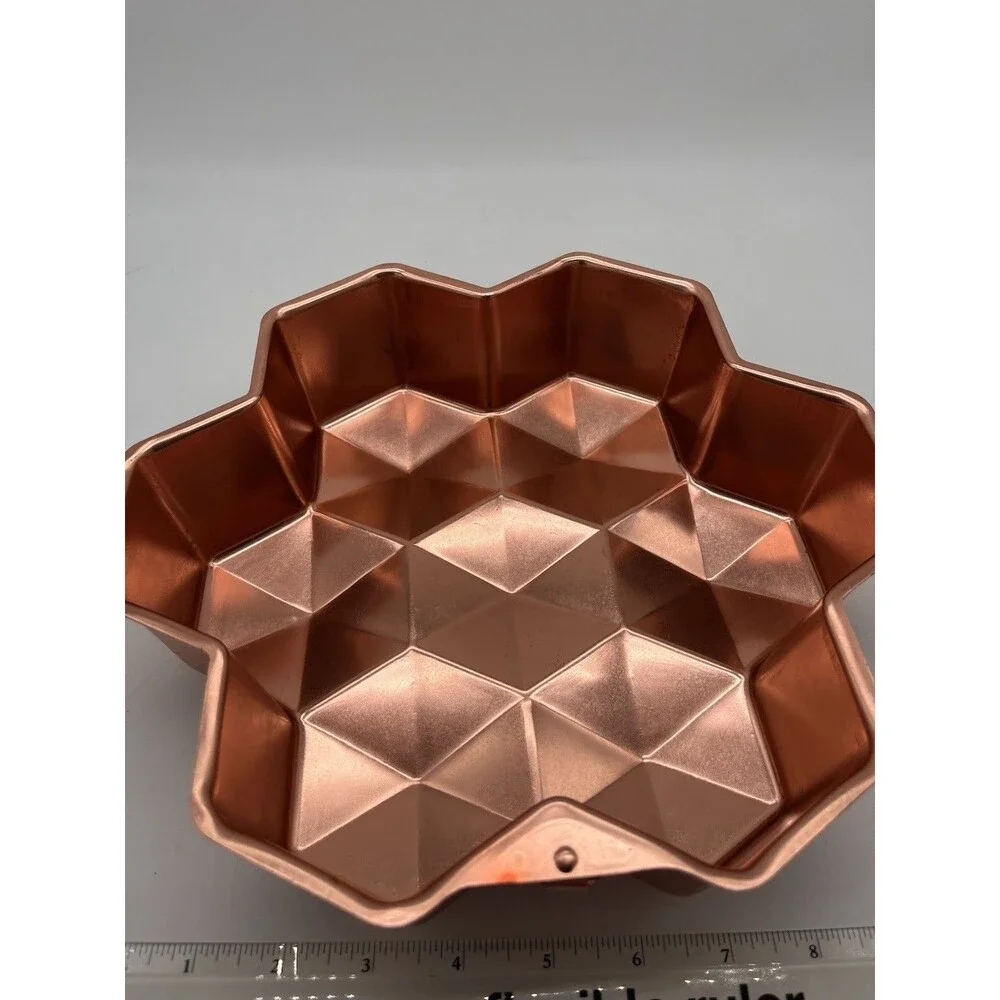 Copper Jello Mold Geometric Star Honeycomb Wall Decor